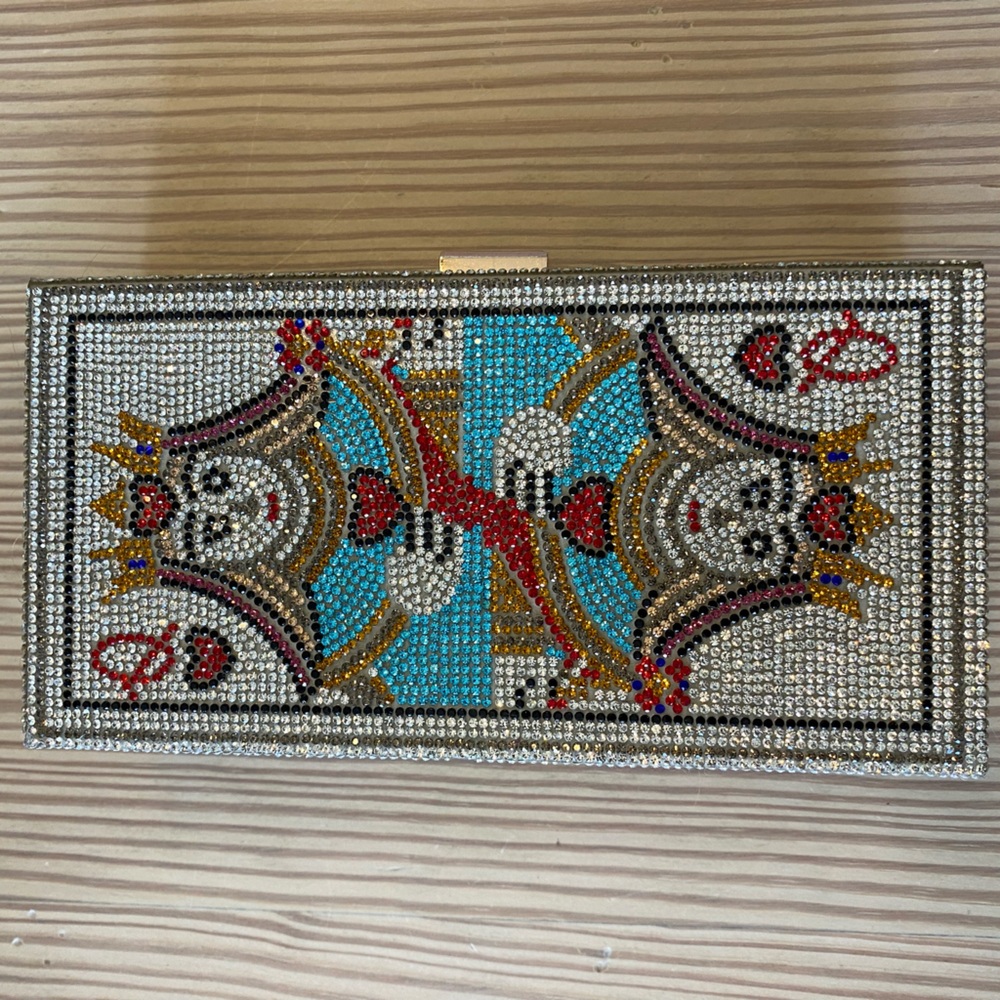 Queen of Hearts Crystal Clutch Jeweled Box